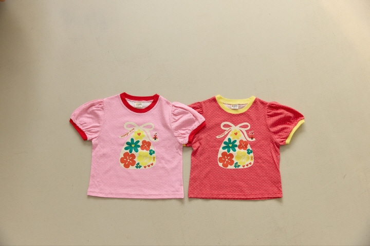 Orange Mom - Korean Children Fashion - #minifashionista - Dot Raglan Tee