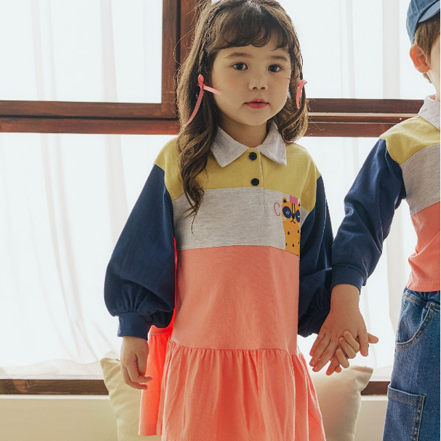 Orange Mom - Korean Children Fashion - #prettylittlegirls - Crown Cat One-piece - 3