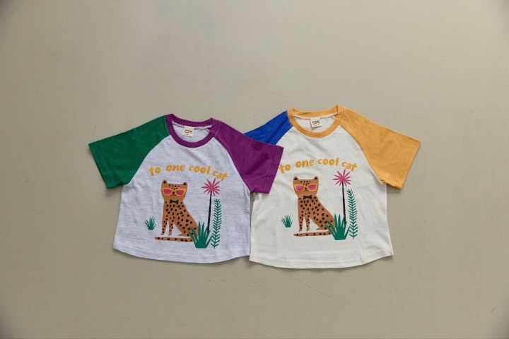 Orange Mom - Korean Children Fashion - #prettylittlegirls - Sunglass Cat Tee