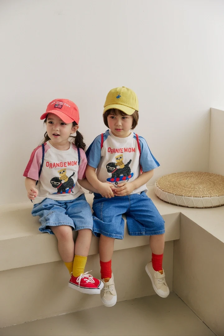 Orange Mom - Korean Children Fashion - #stylishchildhood - Quick Board Puppy Tee - 7