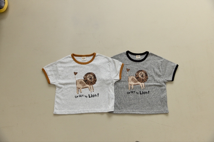 Orange Mom - Korean Children Fashion - #stylishchildhood - Lion Tee