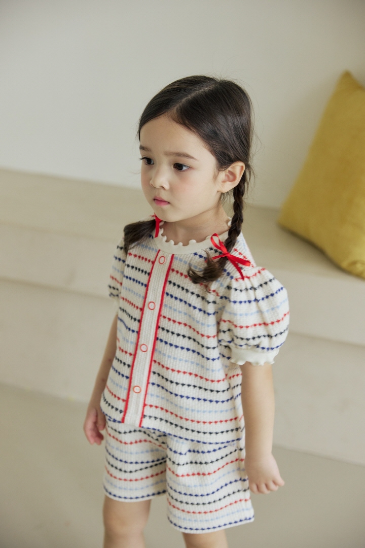 Orange Mom - Korean Children Fashion - #todddlerfashion - Jacquard Blouse - 8