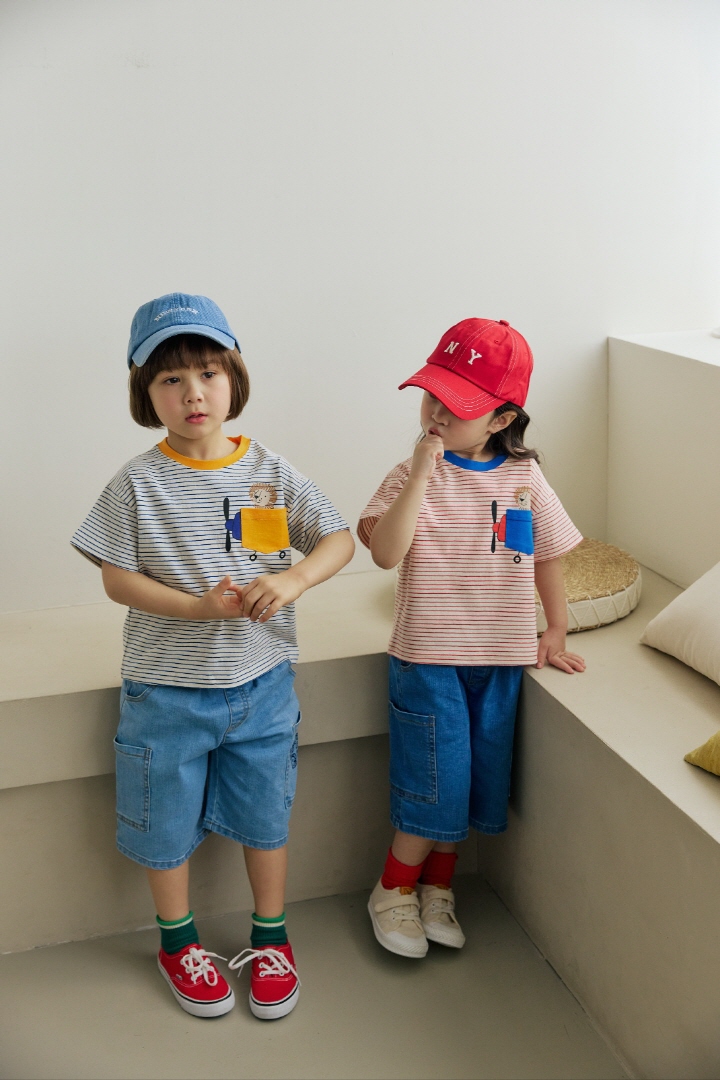 Orange Mom - Korean Children Fashion - #todddlerfashion - Airplane Pocket Tee - 8