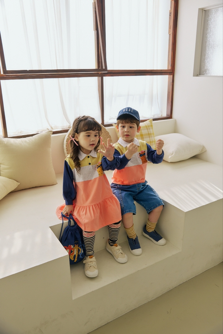 Orange Mom - Korean Children Fashion - #toddlerclothing - Crown Cat One-piece - 5