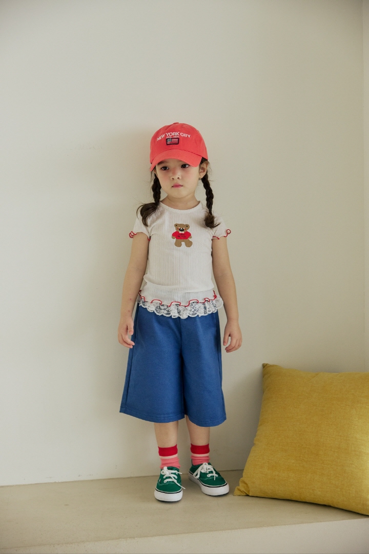 Orange Mom - Korean Children Fashion - #toddlerclothing - Lace Span Pants - 10