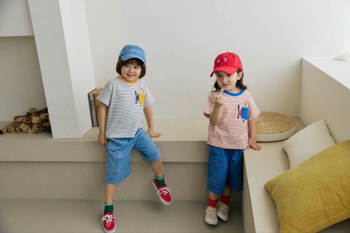 Orange Mom - Korean Children Fashion - #toddlerclothing - Airplane Pocket Tee - 9