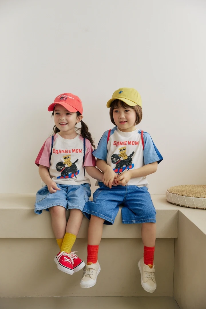 Orange Mom - Korean Children Fashion - #toddlerclothing - Quick Board Puppy Tee - 6