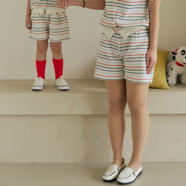 Orange Mom - Korean Women Fashion - #thatsdarling - Jacquard Pleated Shorts (Mom)