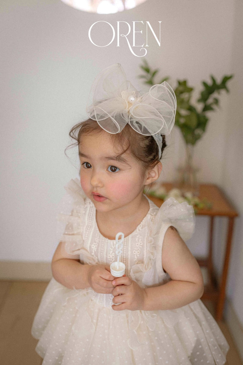 Oren - Korean Baby Fashion - #babyboutiqueclothing - Leah Round Ribbon Hairband - 4