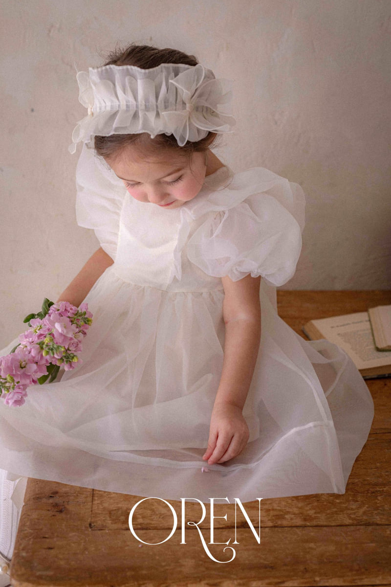 Oren - Korean Baby Fashion - #babyfever - Emma Organza Cutting Hairband - 5