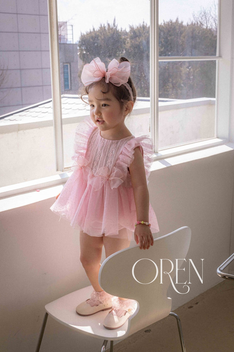 Oren - Korean Baby Fashion - #babygirlfashion - Petit Maman Dot Sha Suit - 10