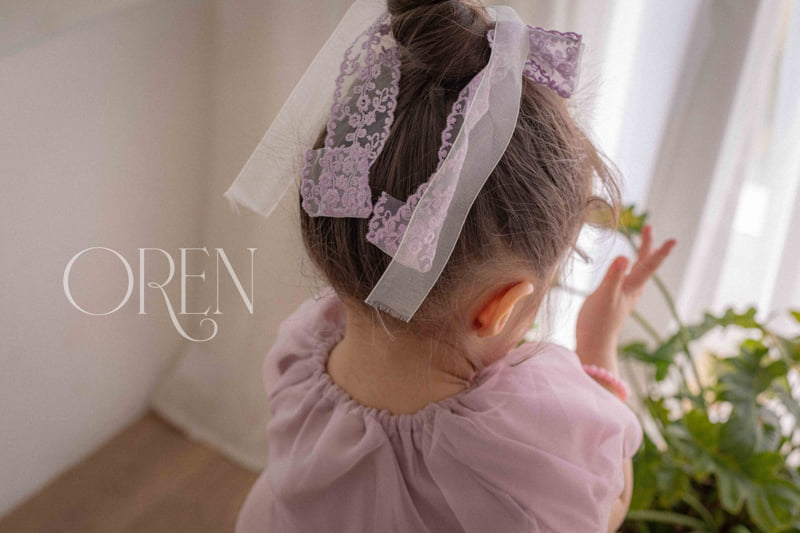 Oren - Korean Baby Fashion - #babylifestyle - Atte Double Ribbon Hair Clip - 5