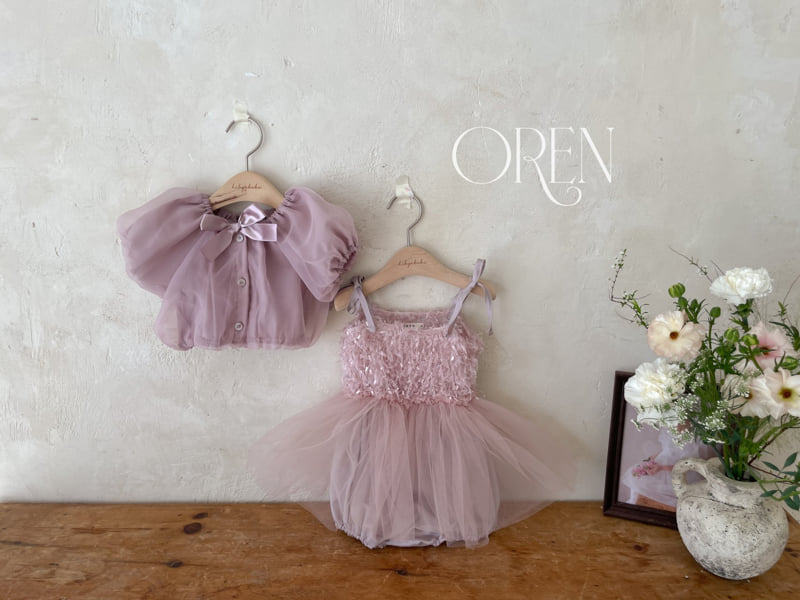 Oren - Korean Baby Fashion - #babyoutfit - Alicia Organza Bolero - 2