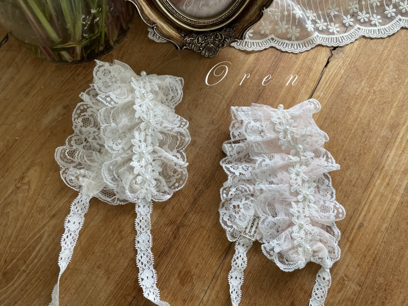 Oren - Korean Baby Fashion - #babyoutfit - Chloe Lace Hairband - 12