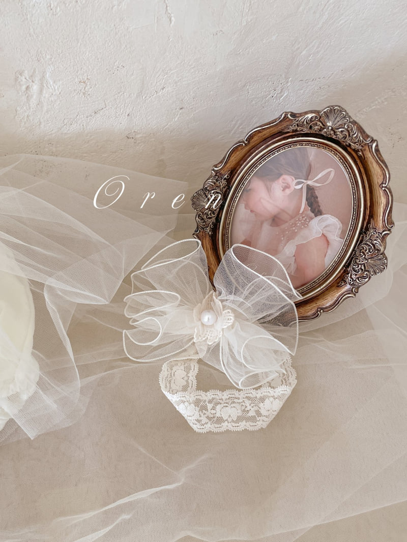 Oren - Korean Baby Fashion - #babyoutfit - Leah Round Ribbon Hairband - 12