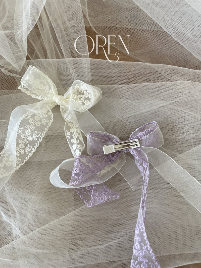 Oren - Korean Baby Fashion - #babyoutfit - Atte Double Ribbon Hair Clip - 9
