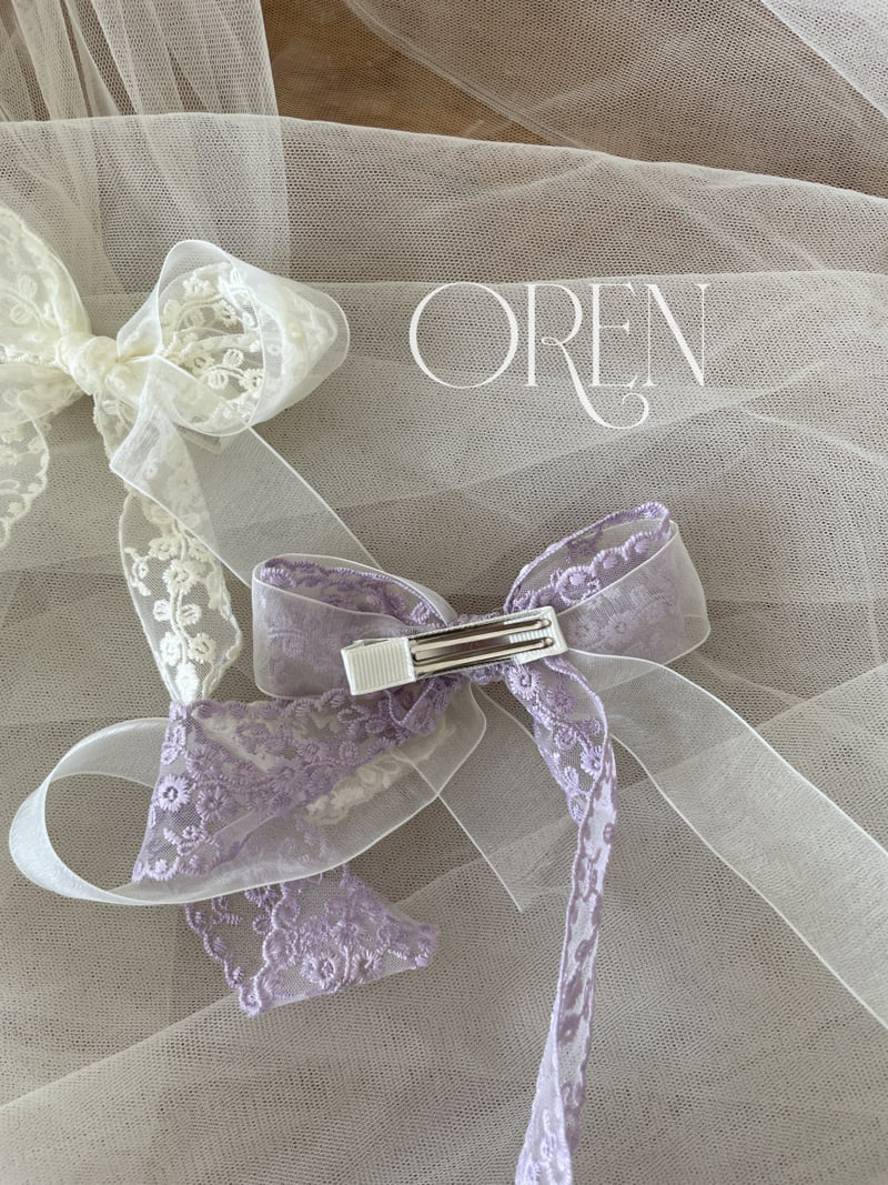 Oren - Korean Baby Fashion - #babywear - Atte Double Ribbon Hair Clip - 10