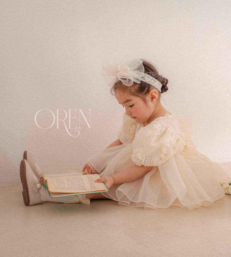 Oren - Korean Baby Fashion - #onlinebabyboutique - Roseberry Organza Suit - 6
