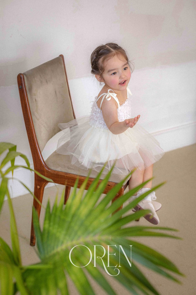 Oren - Korean Baby Fashion - #onlinebabyboutique - Alicia Tutu Suit - 3