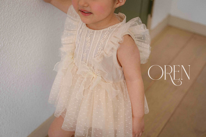 Oren - Korean Baby Fashion - #onlinebabyboutique - Petit Maman Dot Sha Suit - 2