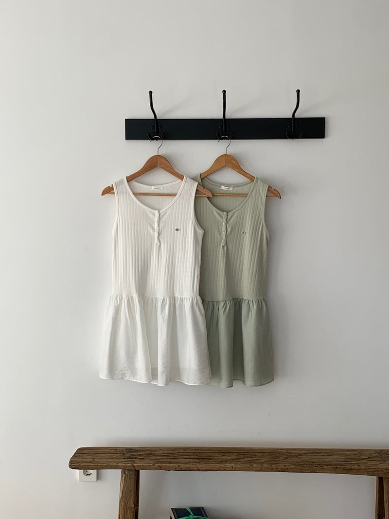 Osense - Korean Women Fashion - #thelittlethings - Pure Punching Layered One-piece - 9