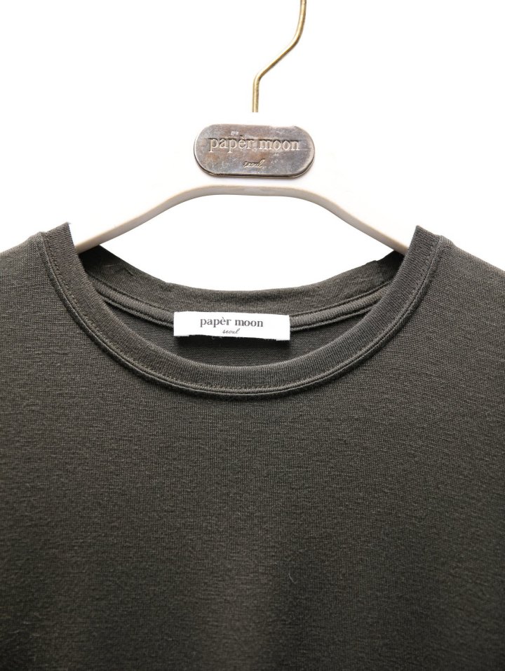 Paper Moon - Korean Women Fashion - #momslook - Classic Long Sleeved Sheer Slub Crewneck Tee - 7