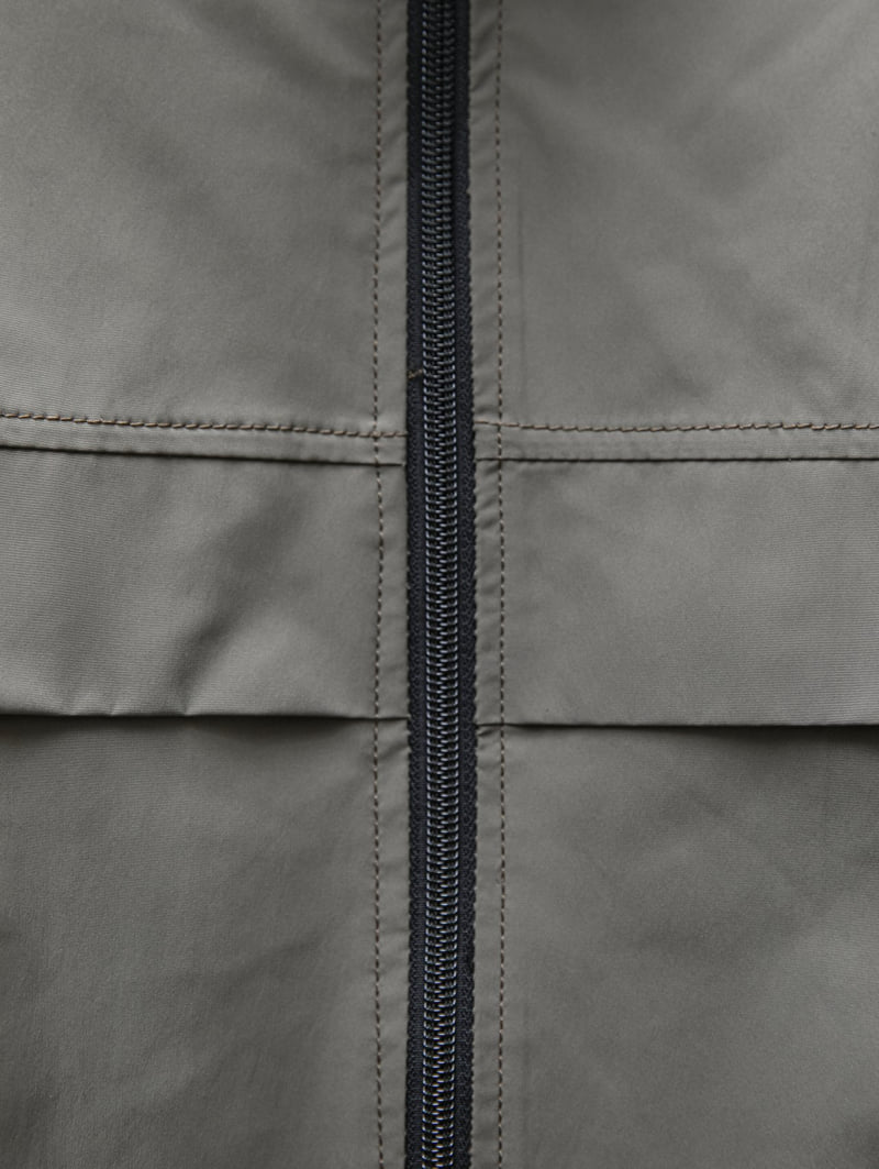 Paper Moon - Korean Women Fashion - #momslook - Renylon Color Block Detail Full Zipped Jacket - 12