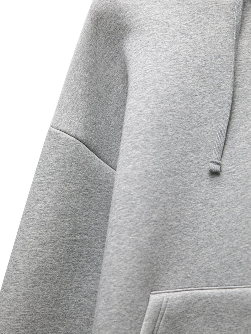 Paper Moon - Korean Women Fashion - #momslook - Oversized Neoprene Hoodie Sweatshirt - 12