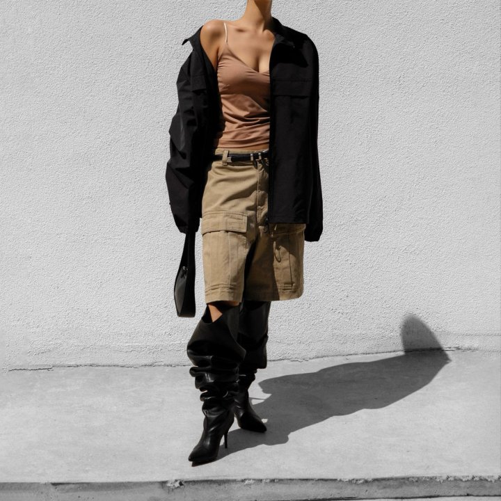 Paper Moon - Korean Women Fashion - #momslook - Renylon Color Block Detail Full Zipped Jacket - 3