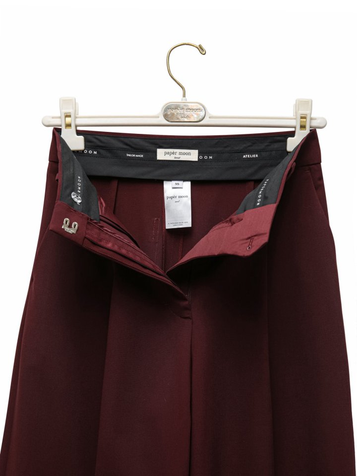 Paper Moon - Korean Women Fashion - #momslook - Tailored One Pin-tuck Wide Slacks - 10