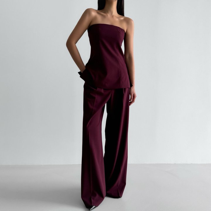 Paper Moon - Korean Women Fashion - #momslook - Tailored One Pin-tuck Wide Slacks - 3