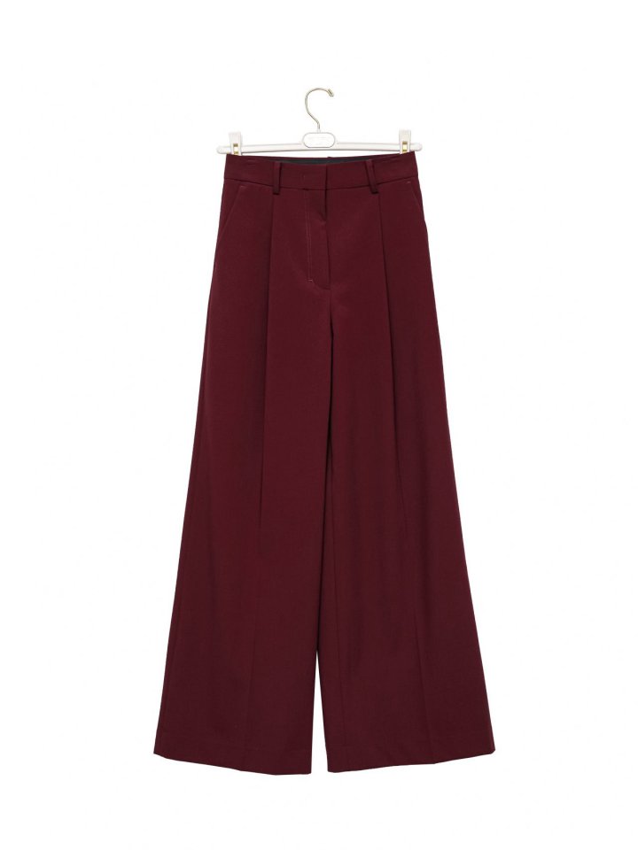 Paper Moon - Korean Women Fashion - #momslook - Tailored One Pin-tuck Wide Slacks - 5