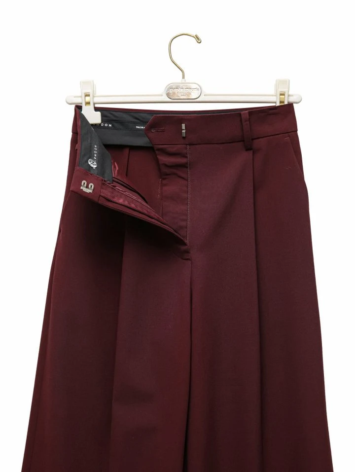 Paper Moon - Korean Women Fashion - #momslook - Tailored One Pin-tuck Wide Slacks - 9