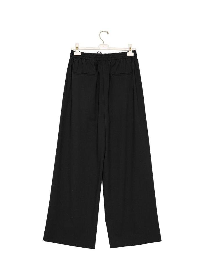 Paper Moon - Korean Women Fashion - #womensfashion - Banded String Wide Maxi Length Trousers - 4