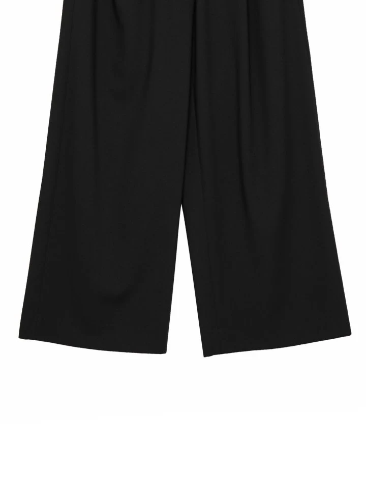 Paper Moon - Korean Women Fashion - #momslook - Banded String Wide Maxi Length Trousers - 7