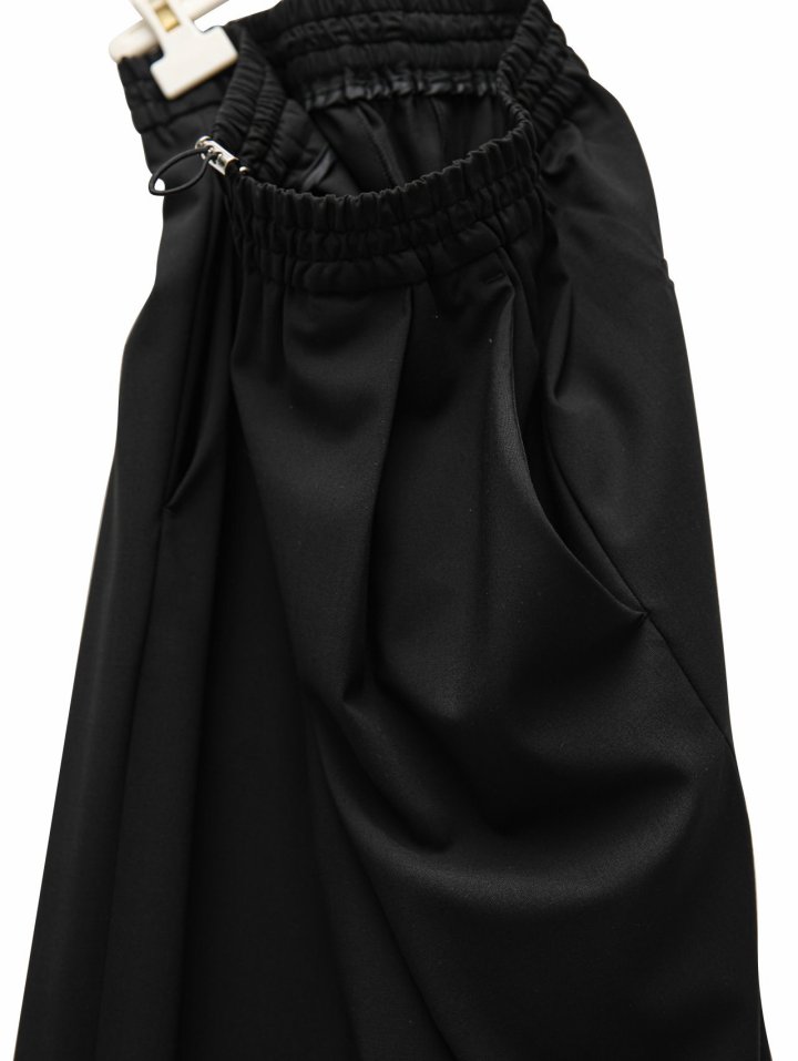 Paper Moon - Korean Women Fashion - #momslook - Banded String Wide Maxi Length Trousers - 8