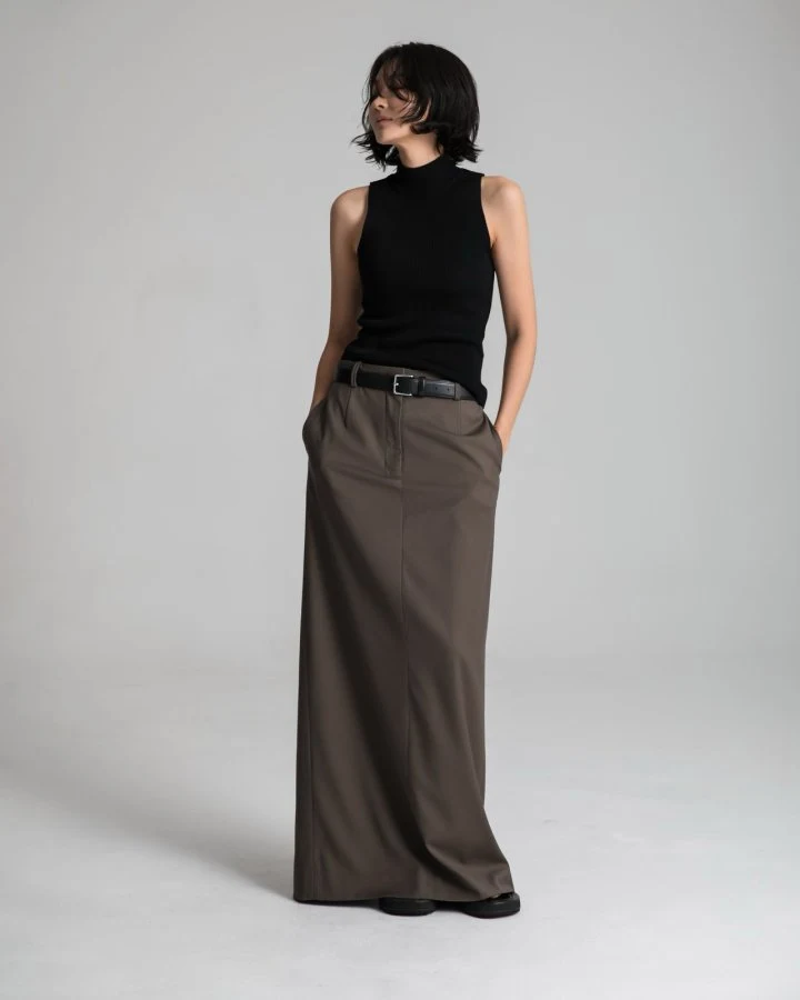 Paper Moon - Korean Women Fashion - #momslook - High Neck Ribbed Sleeveless Cropped Knit Top - 2