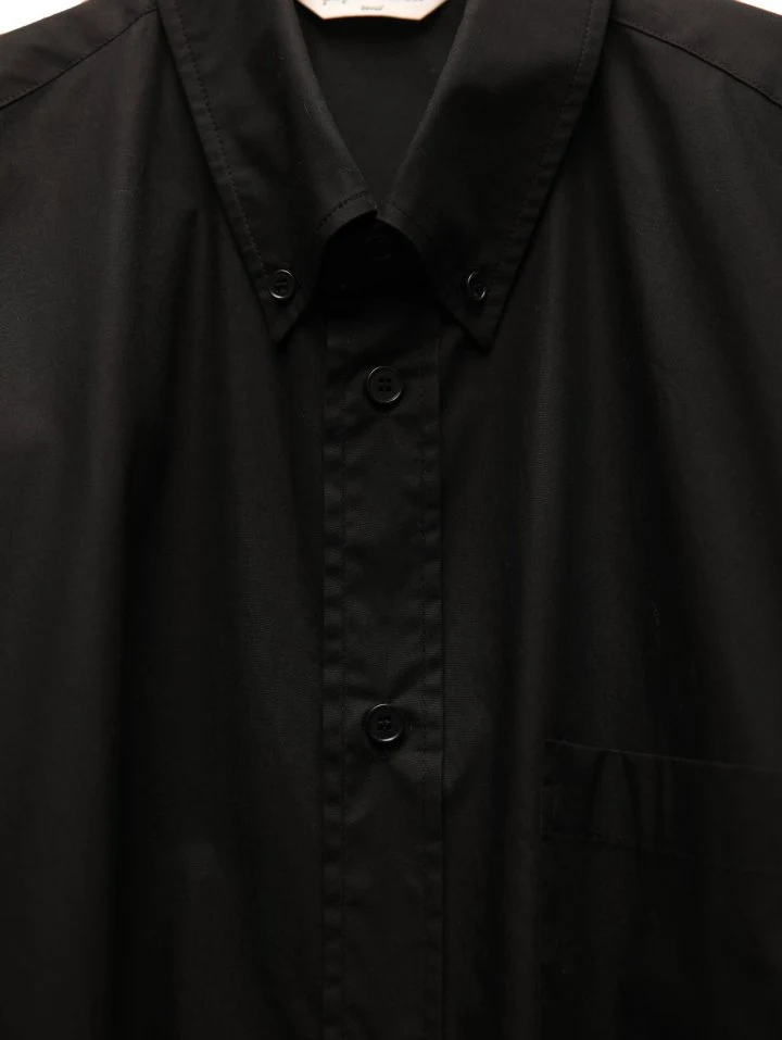 Paper Moon - Korean Women Fashion - #restrostyle - Oversized Cotton Pocket Detail Button Down Shirt - 10
