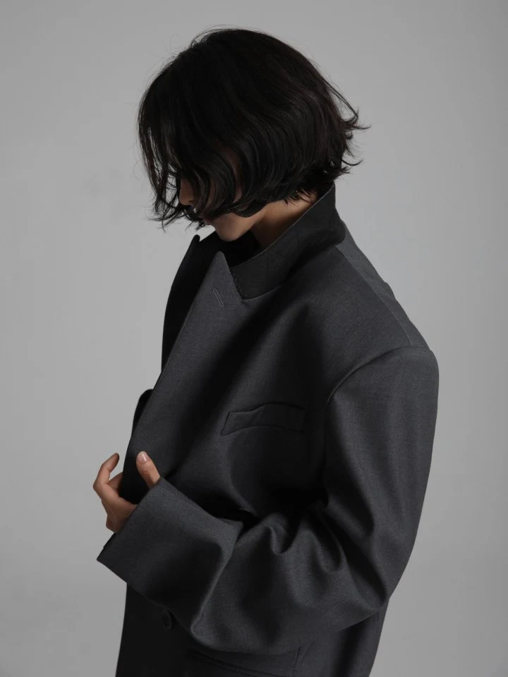 Paper Moon - Korean Women Fashion - #romanticstyle - Tailroed Oversized Double Breasted Button Blazer - 8