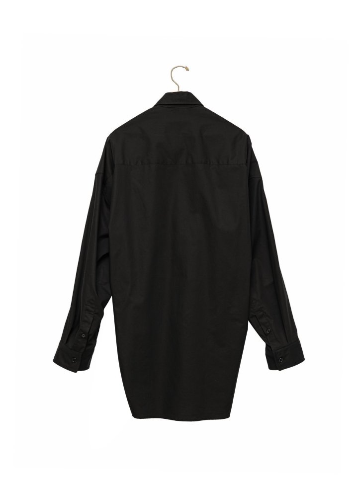 Paper Moon - Korean Women Fashion - #vintagekidsstyle - Oversized Cotton Pocket Detail Button Down Shirt - 8