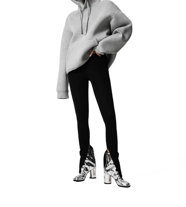 Paper Moon - Korean Women Fashion - #womensfashion - Oversized Neoprene Hoodie Sweatshirt