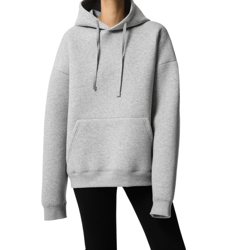 Paper Moon - Korean Women Fashion - #womensfashion - Oversized Neoprene Hoodie Sweatshirt - 3