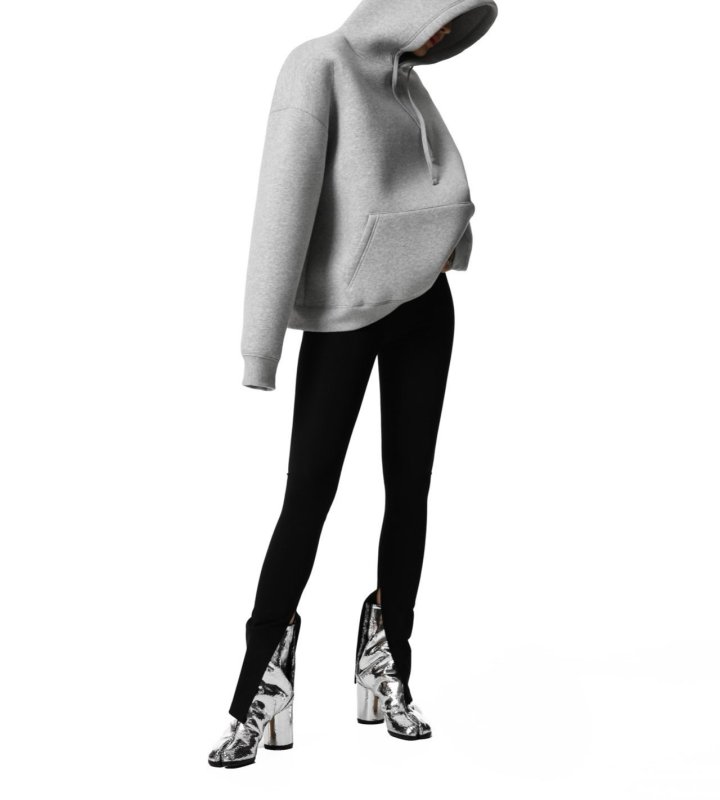 Paper Moon - Korean Women Fashion - #womensfashion - Oversized Neoprene Hoodie Sweatshirt - 5