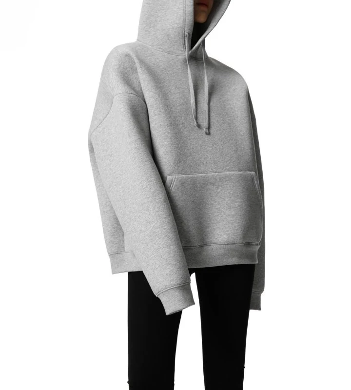 Paper Moon - Korean Women Fashion - #womensfashion - Oversized Neoprene Hoodie Sweatshirt - 7