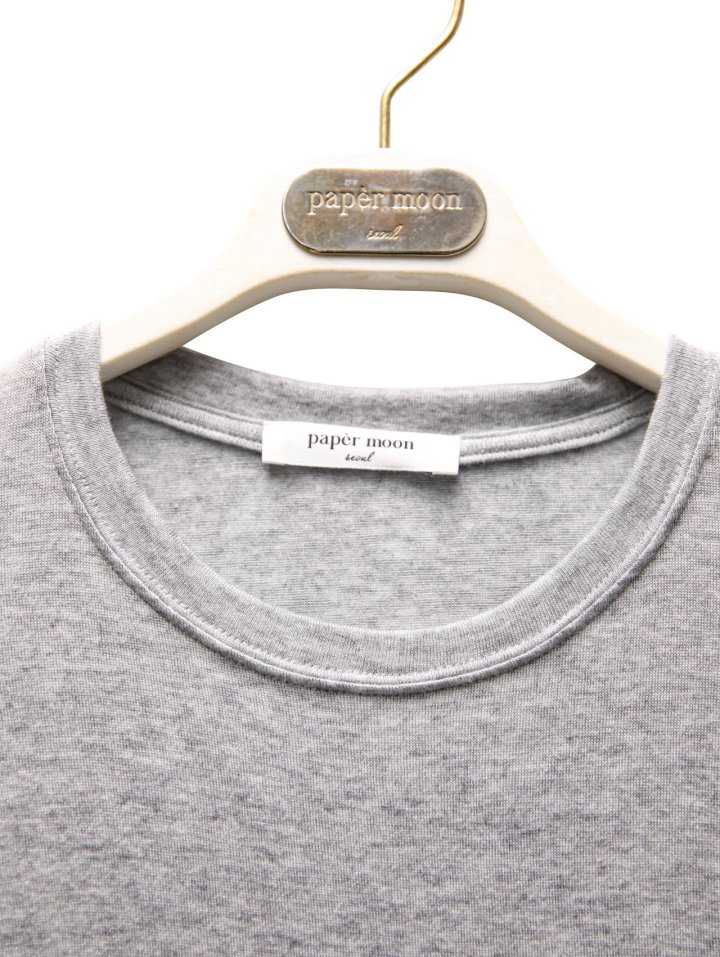 Paper Moon - Korean Women Fashion - #womensfashion - Classic Long Sleeved Sheer Slub Crewneck Tee - 10