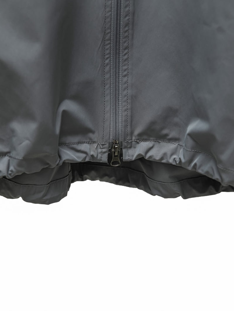Paper Moon - Korean Women Fashion - #womensfashion - Renylon Color Block Detail Full Zipped Jacket - 11