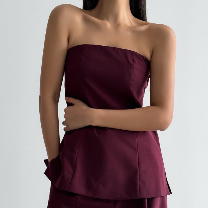 Paper Moon - Korean Women Fashion - #womensfashion - Tailored Off Shoulder Flared Top Blouse