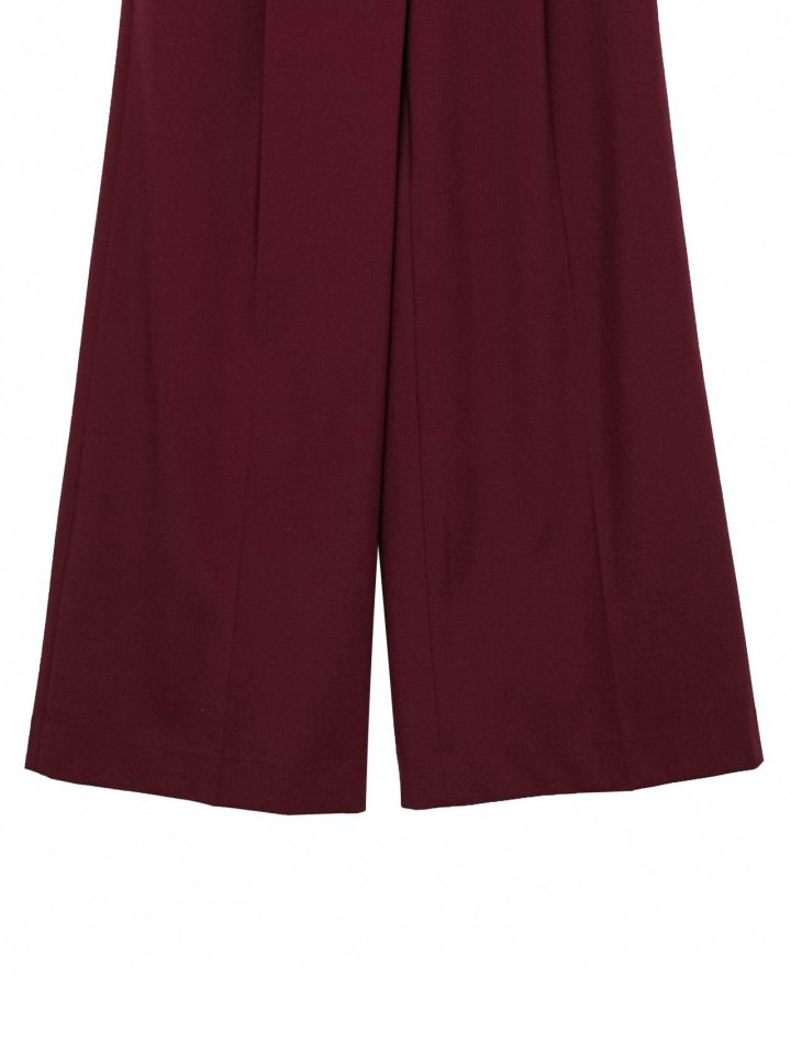 Paper Moon - Korean Women Fashion - #womensfashion - Tailored One Pin-tuck Wide Slacks - 8
