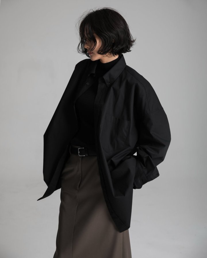 Paper Moon - Korean Women Fashion - #womensfashion - Oversized Cotton Pocket Detail Button Down Shirt - 6