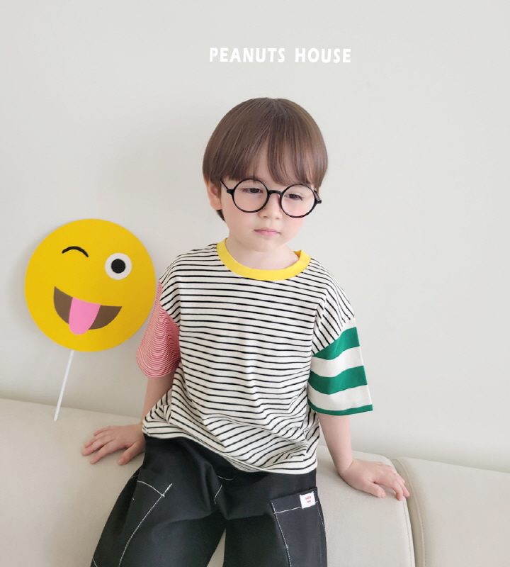Peanuts - Korean Children Fashion - #childofig - Mixing Stripe Tee